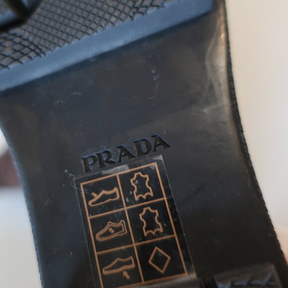 Women Prada Dark Brown 100% Suede Concealed Wedge Booties 35.5 US/5 - 5.5 - Picture 6 of 10